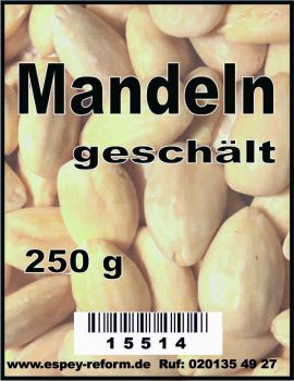 Mandeln geschält 250 g